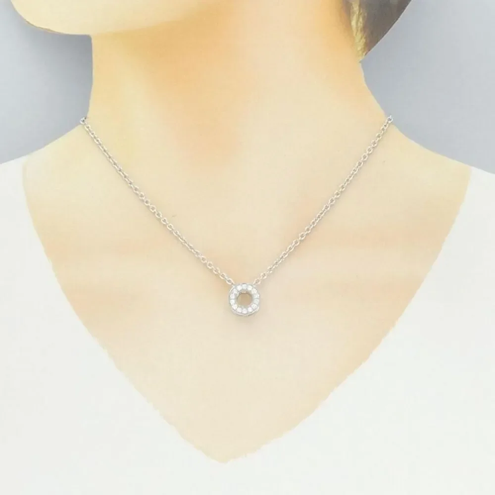 Hermes Au750 White Gold Diamond Necklace